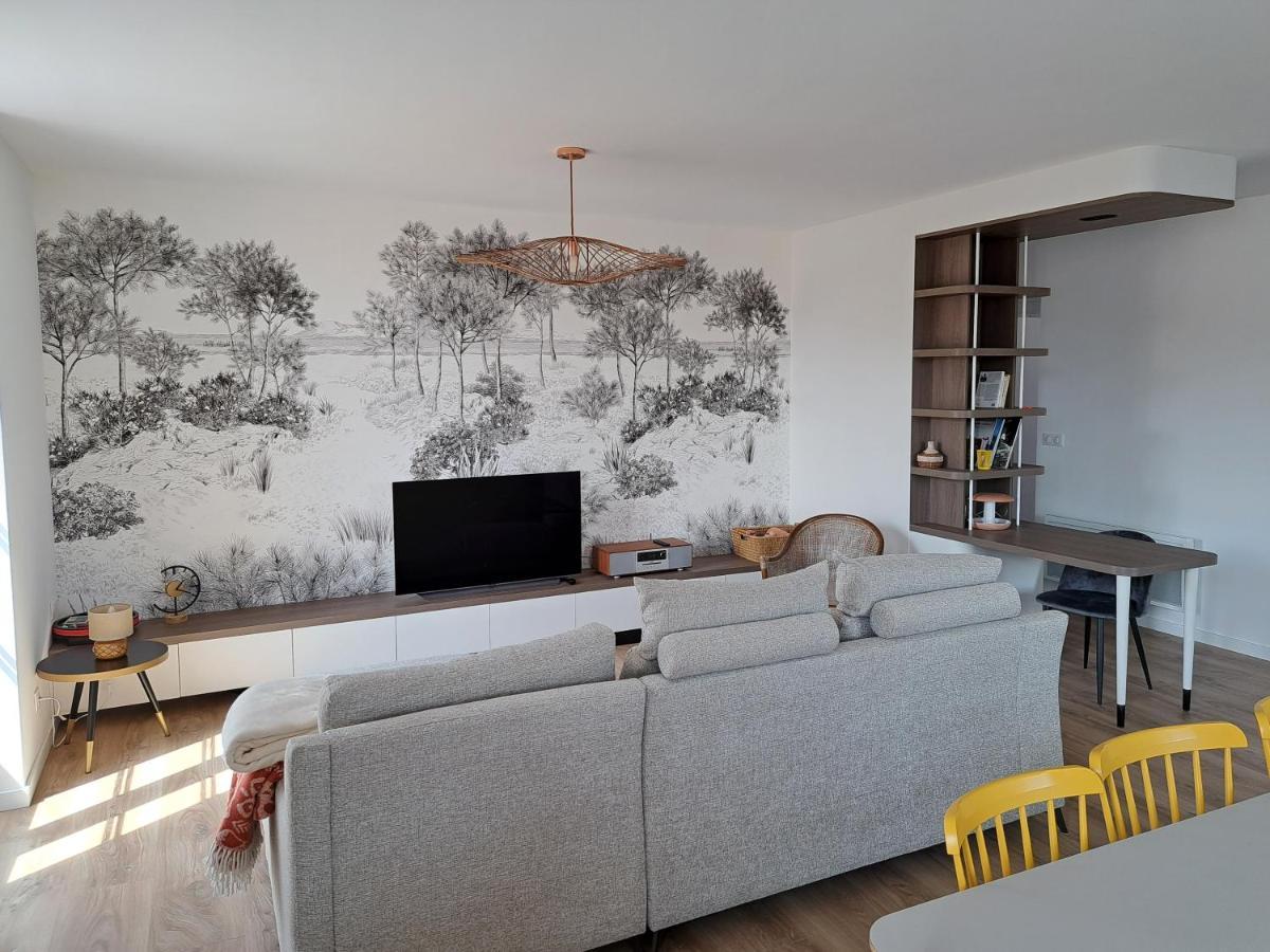 Superbe Appartement T3 Au Centre Plage .Parking Hendaye Buitenkant foto