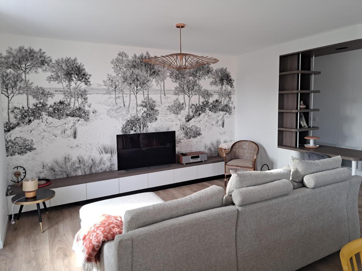 Superbe Appartement T3 Au Centre Plage .Parking Hendaye Buitenkant foto