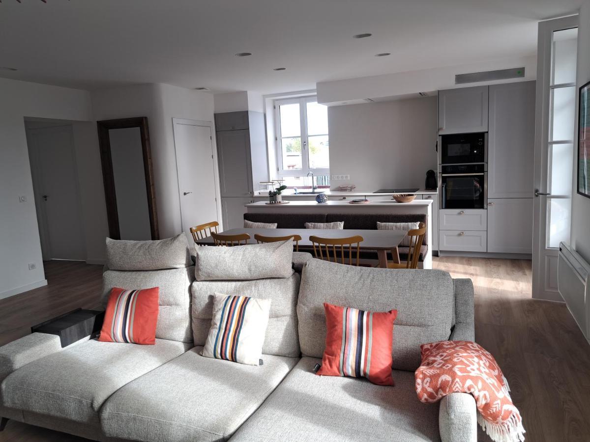 Superbe Appartement T3 Au Centre Plage .Parking Hendaye Buitenkant foto
